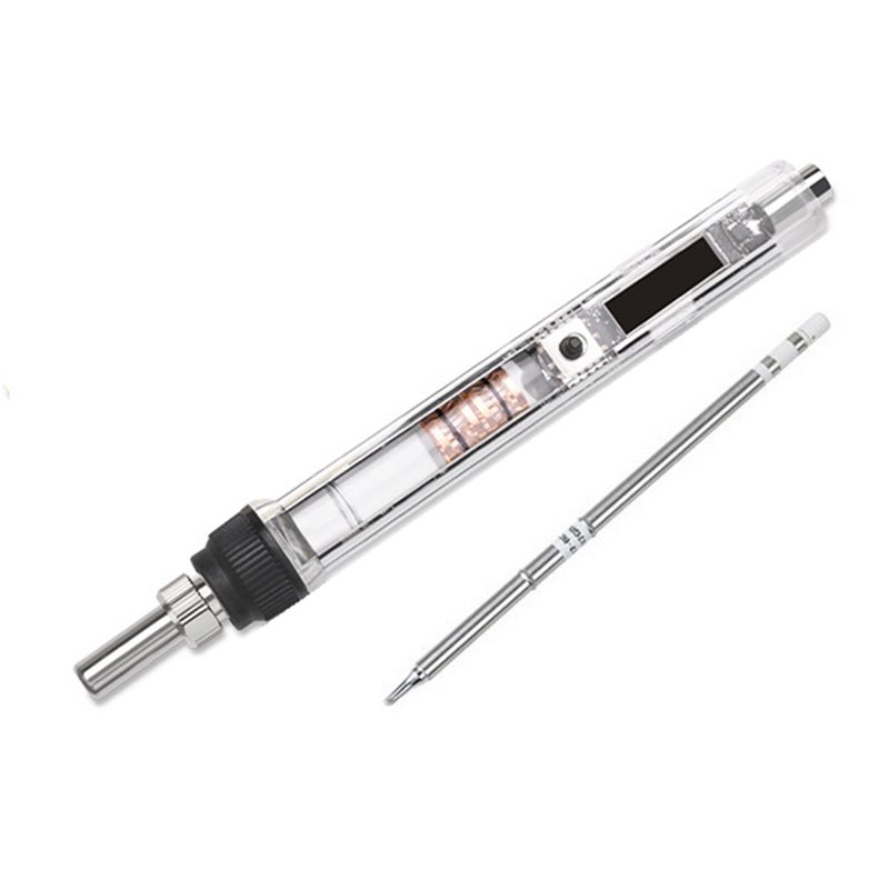 Soldering Station T12 Oled - AB41-T12 OLED Mini Elektrikli Havya Ayarlanabilir