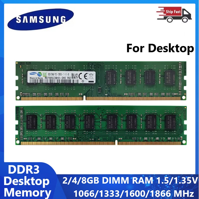 Khadas Vim4 8Gb - Samsung DDR3 DDR3L Masaüstü RAM 2GB