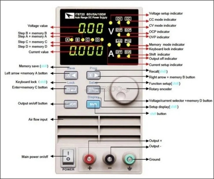 1 adet Yeni Itech IT6720 Progr - Programmable Dc Power Supply 60V 5A incelemesi ve fiyatı