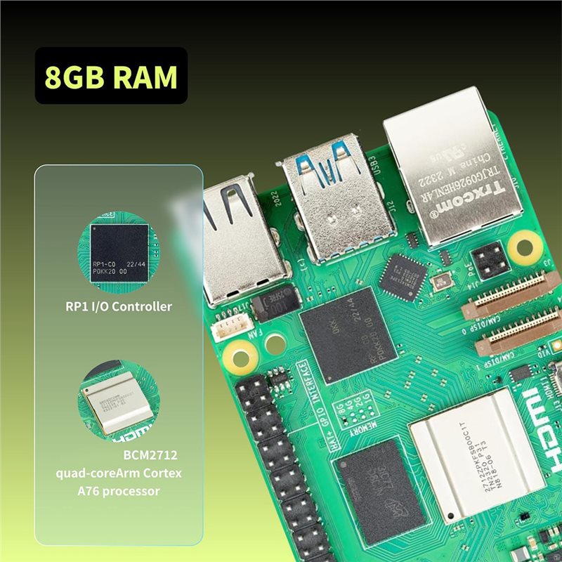 T23C, Raspberry Pi 5 için Iras - Raspberry Pi 5 8Gb Kit incelemesi ve fiyatı